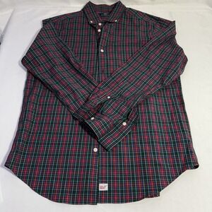 Vineyard Vines Classic Fit Murray Shirt Medium Long Sleeve Button Down Red Plaid